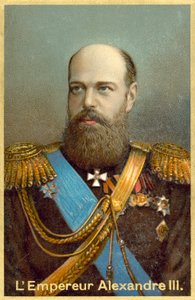 Zar Alejandro III de Rusia